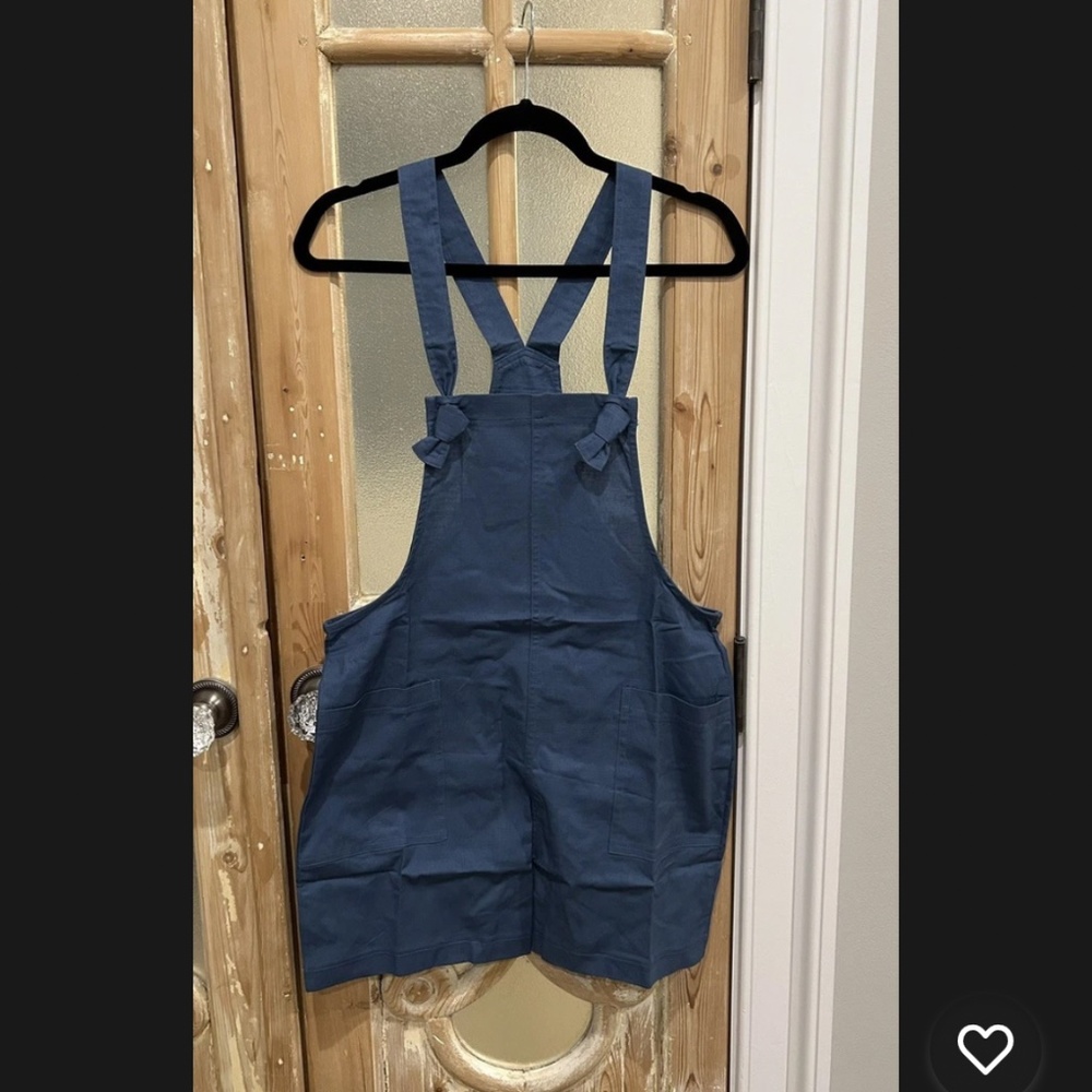 Zenana Dusty Blue romper shorts